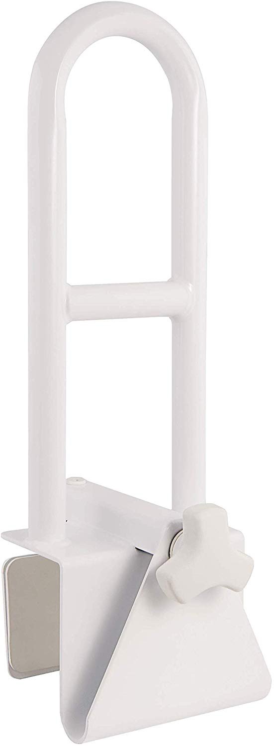 Medical Adjustable Bathtub Safety Rail Shower Grab Bar Handle (Ivory) 1 Medical Adjustable Bathtub Safety Rail Shower Grab Bar Handle (Ivory)