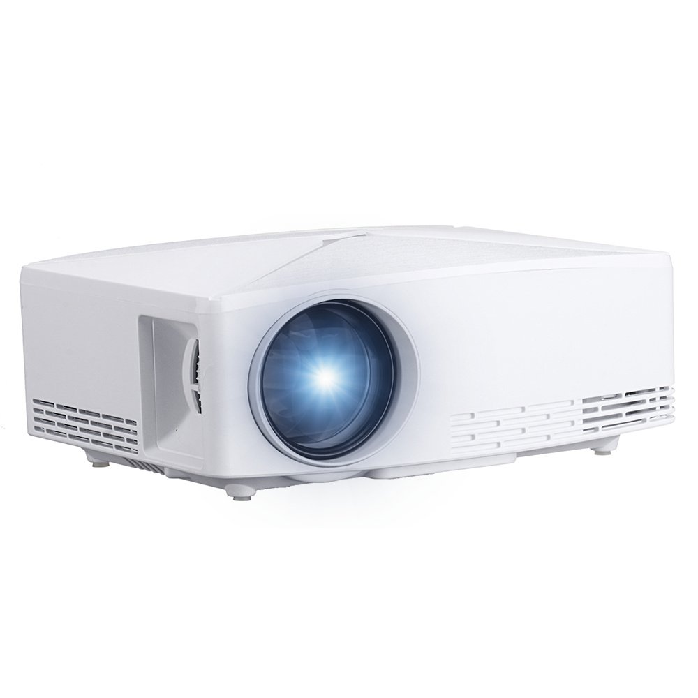 VIVIBRIGHT C80 LCD Projector HD 1080P LED Projector 2200 Lumens 1280*720 Video Proyector Mini Home Theater (white) 2 VIVIBRIGHT C80 LCD Projector HD 1080P LED Projector 2200 Lumens 1280*720 Video Proyector Mini Home Theater (white) - Image 2