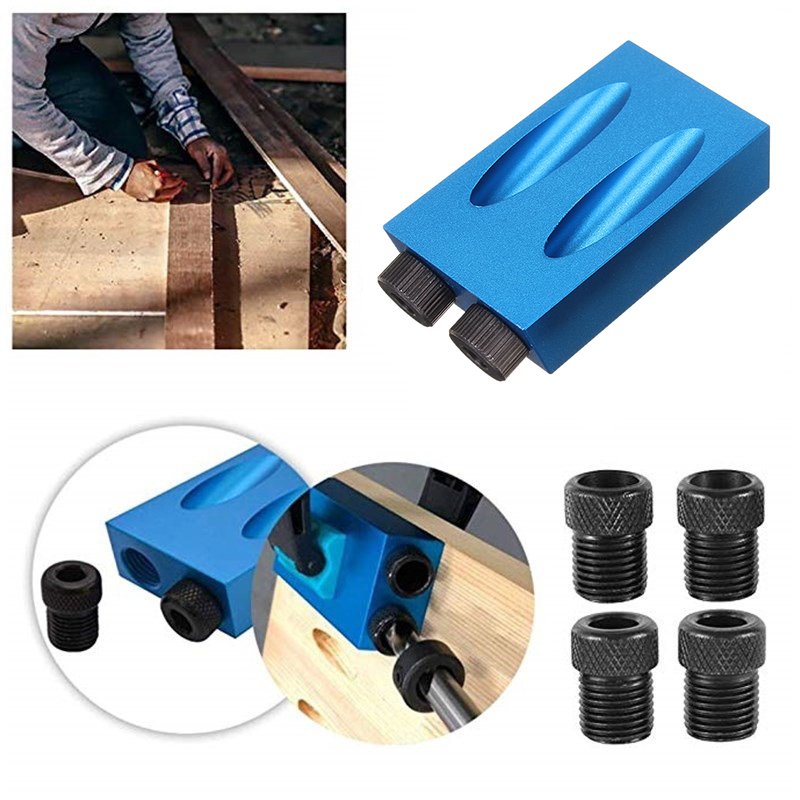 7/14PCS Pocket Hole Screw Jig Dowel Drill Joinery Kit Woodworking Guides Tool 2 7/14PCS Pocket Hole Screw Jig Dowel Drill Joinery Kit Woodworking Guides Tool - Image 2