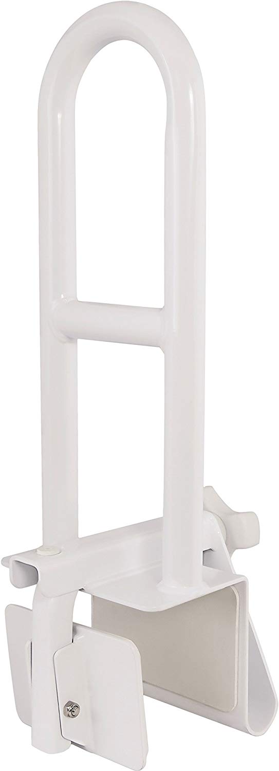 Medical Adjustable Bathtub Safety Rail Shower Grab Bar Handle (Ivory) 2 Medical Adjustable Bathtub Safety Rail Shower Grab Bar Handle (Ivory) - Image 2