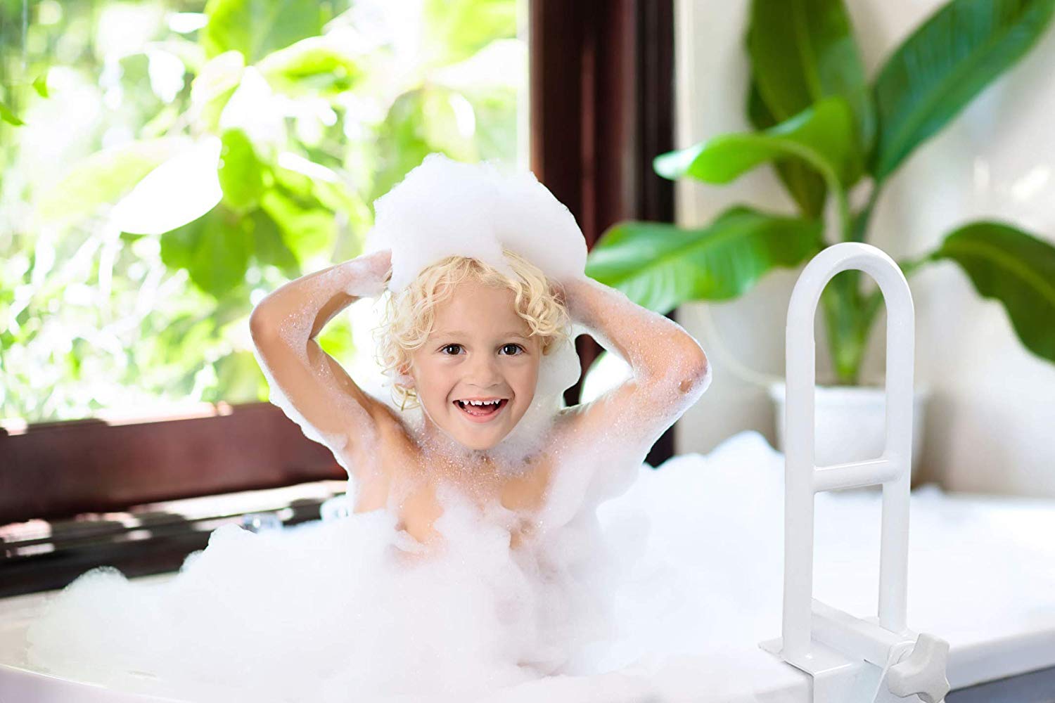 Medical Adjustable Bathtub Safety Rail Shower Grab Bar Handle (Ivory) 6 Medical Adjustable Bathtub Safety Rail Shower Grab Bar Handle (Ivory) - Image 6