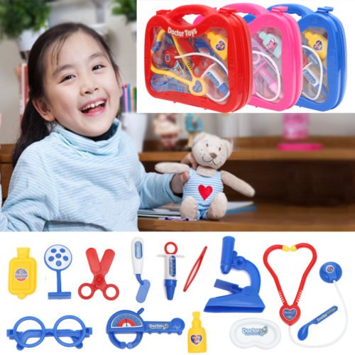 Kids Childrens Role Play Doctor Nurses Toy Medical Set Kit Gift Toys 4