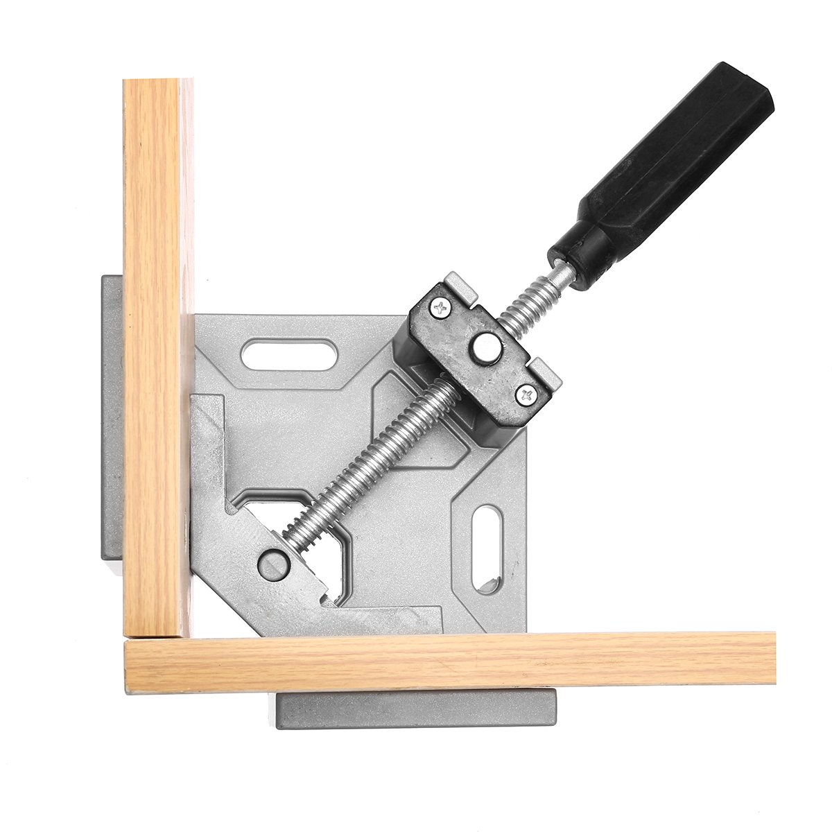Drillpro Aluminum Alloy 90 Degree Right Angle Clamp Single Handle Corner Frame Clamp Clip Woodworking Tools 2