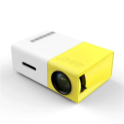 YG-300 LCD LED Projector 400-600 Lumens 320x240 800:1 Support 1080P Portable Office Home Cinema 5