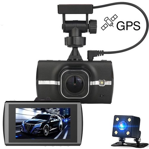 Automobile Dvr Gps Full HD 1080p Dual Camara Lens 1