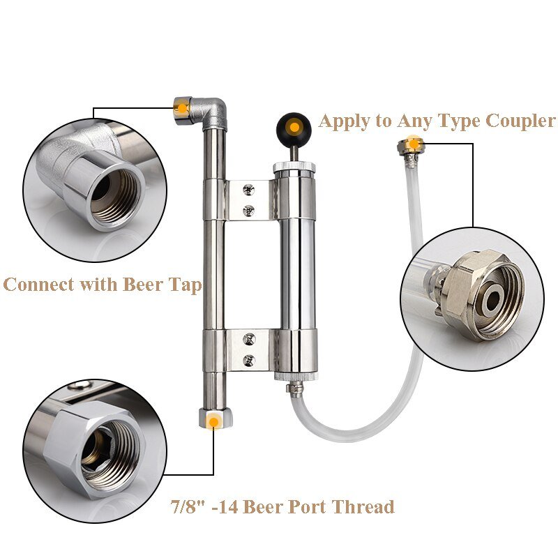Home Brewing Party Pump with Beer Tap de-foaming Device, 8 Inch Beer Keg Pumps (1) 4 Home Brewing Party Pump with Beer Tap de-foaming Device, 8 Inch Beer Keg Pumps (1) - Image 4
