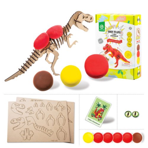 Robotime Clay Dinosaur Series 3D Puzzle Modeling Clay Children's Manual DIY Rubber Color Mud Toys 11