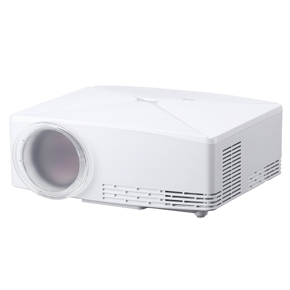VIVIBRIGHT C80 LCD Projector HD 1080P LED Projector 2200 Lumens 1280*720 Video Proyector Mini Home Theater (white) 4 VIVIBRIGHT C80 LCD Projector HD 1080P LED Projector 2200 Lumens 1280*720 Video Proyector Mini Home Theater (white) - Image 4