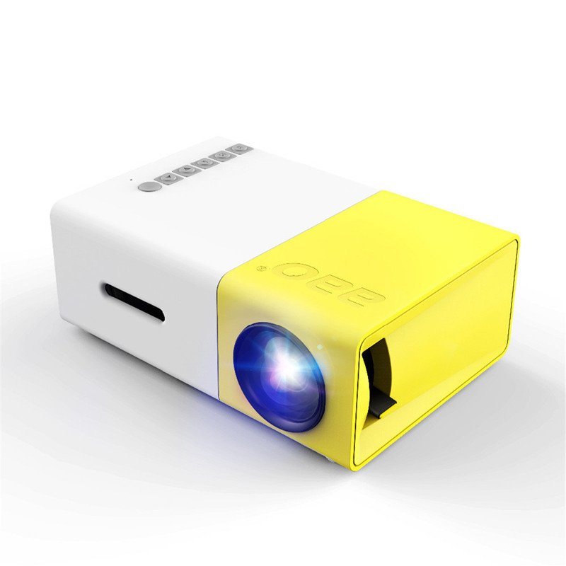 YG-300 LCD LED Projector 400-600 Lumens 320x240 800:1 Support 1080P Portable Office Home Cinema 2