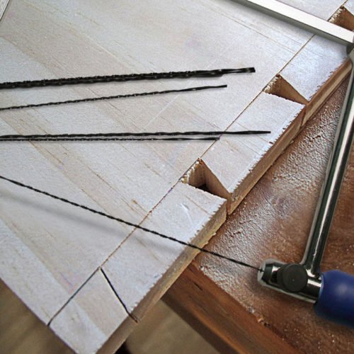 4inch Multifunction Fretsaw Hand Coping Saw Jig Saws Frame Hobby Woodworking Tools with 3Pcs Spiral Blades 5