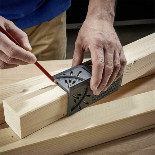 Woodworking Scribe Mark Line Gauge 100mm T-type Ruler Hole Scribing Gauge Aluminum Crossed-out Ruler Carpenter Measuring Tool 5