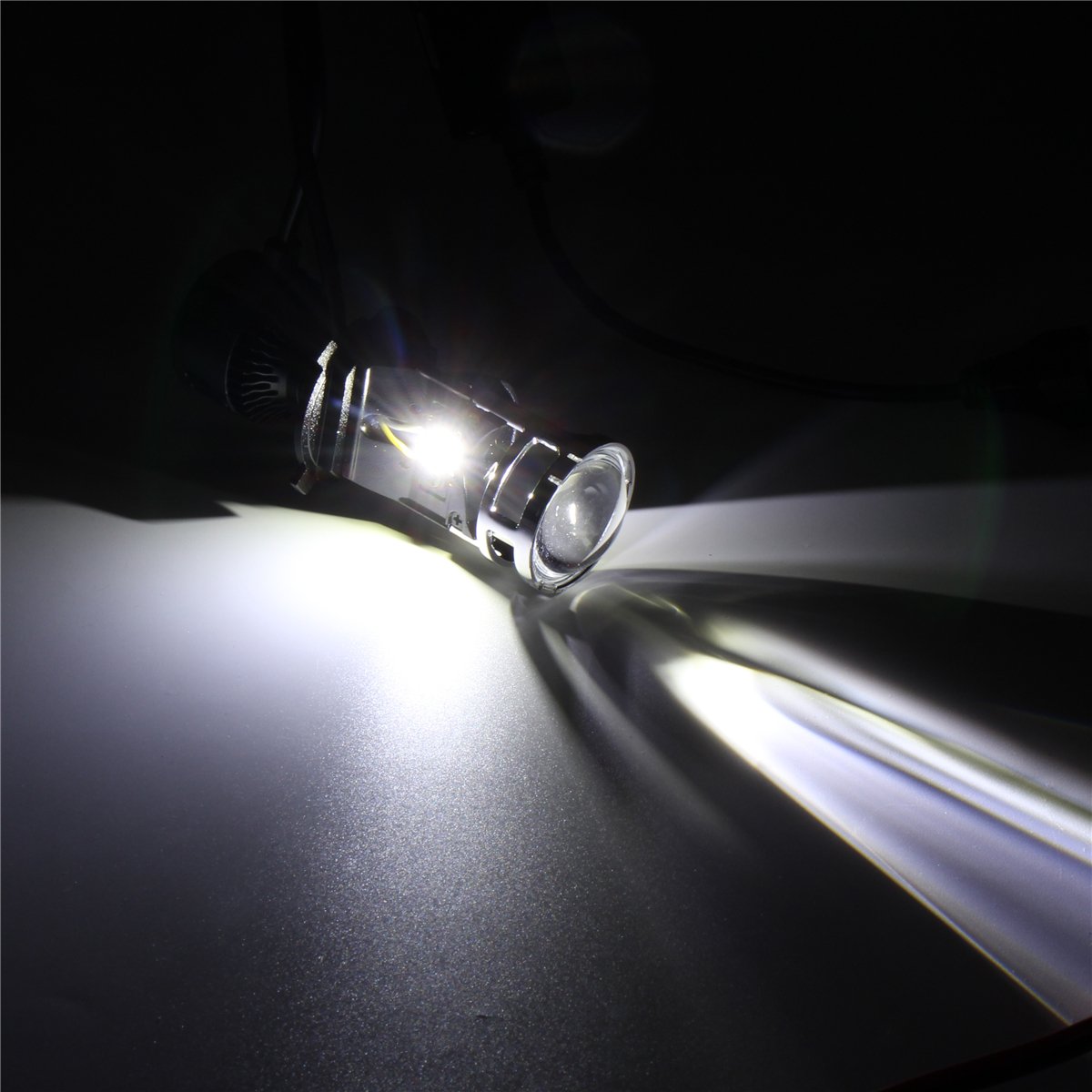 G9 H4 LED Headlights with Mini Projector Lens Hi/Lo Beam Bulb 60W 9600LM 6500K White for Car Motorcycle 11 G9 H4 LED Headlights with Mini Projector Lens Hi/Lo Beam Bulb 60W 9600LM 6500K White for Car Motorcycle - Image 11