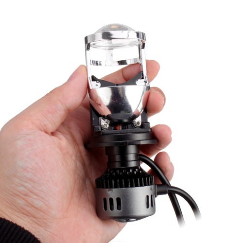 G9 H4 LED Headlights with Mini Projector Lens Hi/Lo Beam Bulb 60W 9600LM 6500K White for Car Motorcycle 4