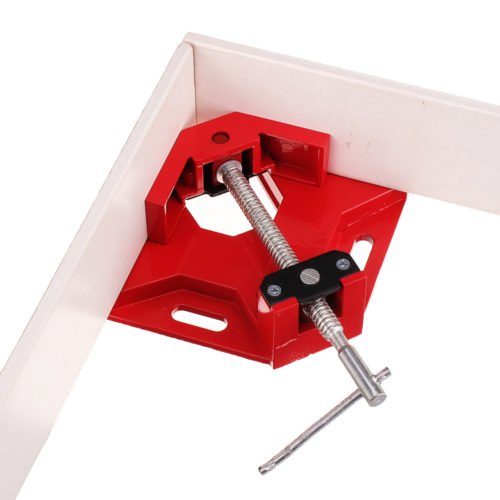 Drillpro 90 Degree Corner Right Angle Clamp T Handle Vice Grip Woodworking Quick Fixture Aluminum Alloy Tool Clamps 10