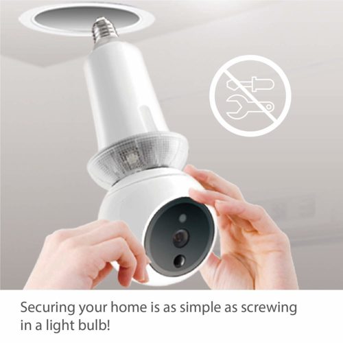 Amaryllo Zeus: Biometric Auto Tracking Light Bulb PTZ Wi-Fi Security Camera 4