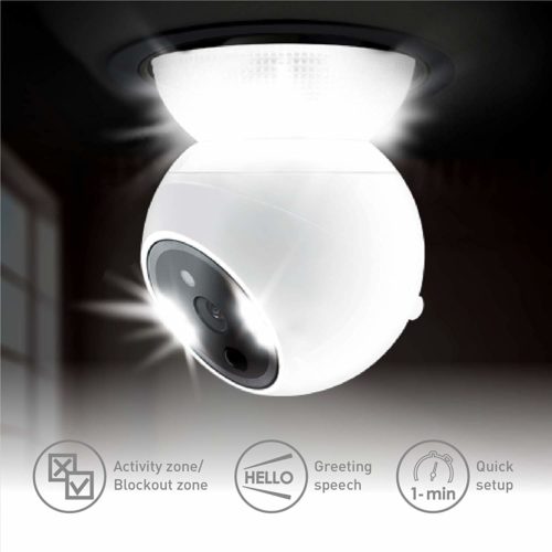 Amaryllo Zeus: Biometric Auto Tracking Light Bulb PTZ Wi-Fi Security Camera 5