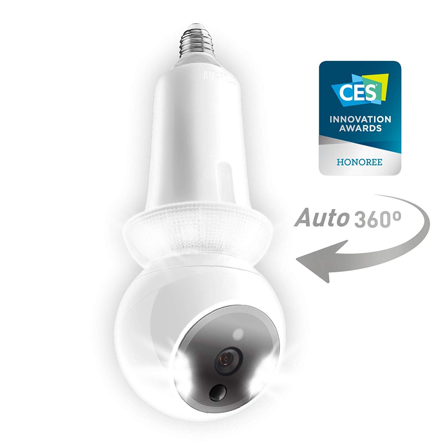 Amaryllo Zeus: Biometric Auto Tracking Light Bulb PTZ Wi-Fi Security Camera 1