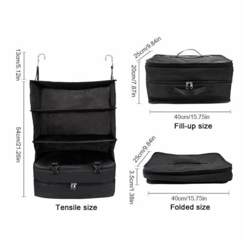 Portable shelf trend luggage organiser- live out of your suitcase 5