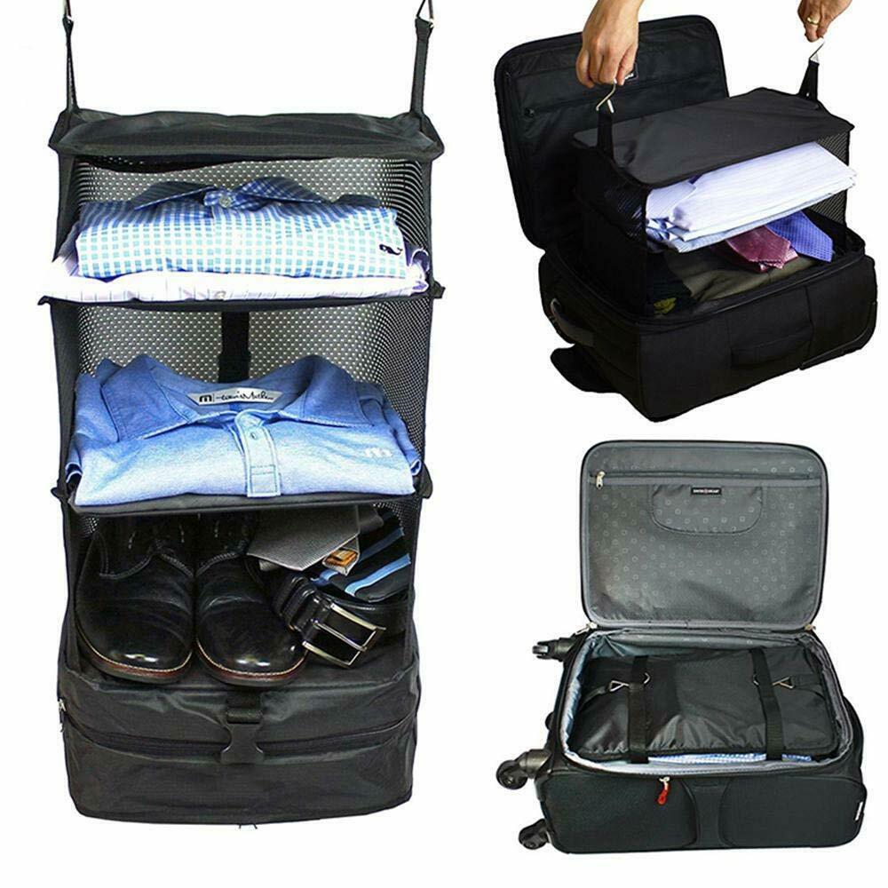 Portable shelf trend luggage organiser- live out of your suitcase 2