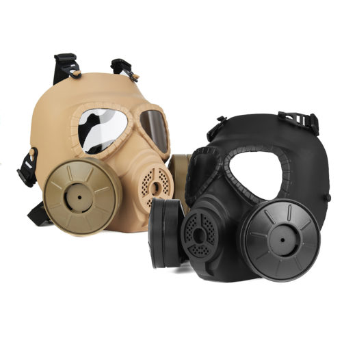 Breathable Gas Mask Double Filter Fan CS Edition Perspiration Dust Face Guard 3