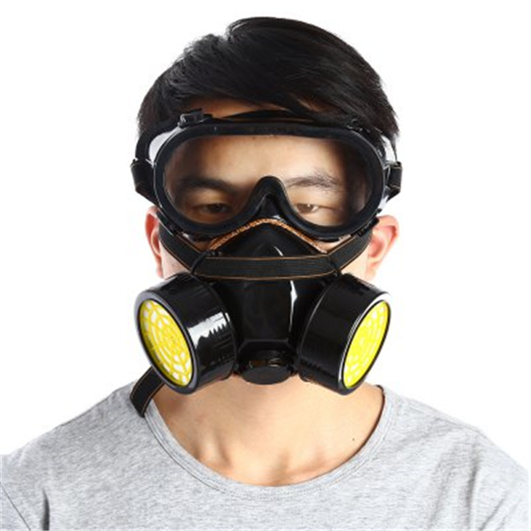 Double Filter Gas Protection Mask Filter Chemical Respirator Mask for Fire Self-help Protection 2