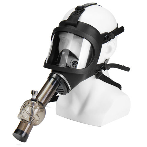 Silicone Acrylic Gas Filter Mask Water Shisha Pipe Tube 12