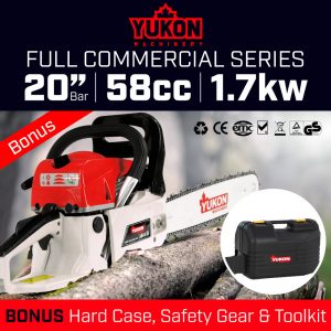 Yukon 58cc Chainsaw with case