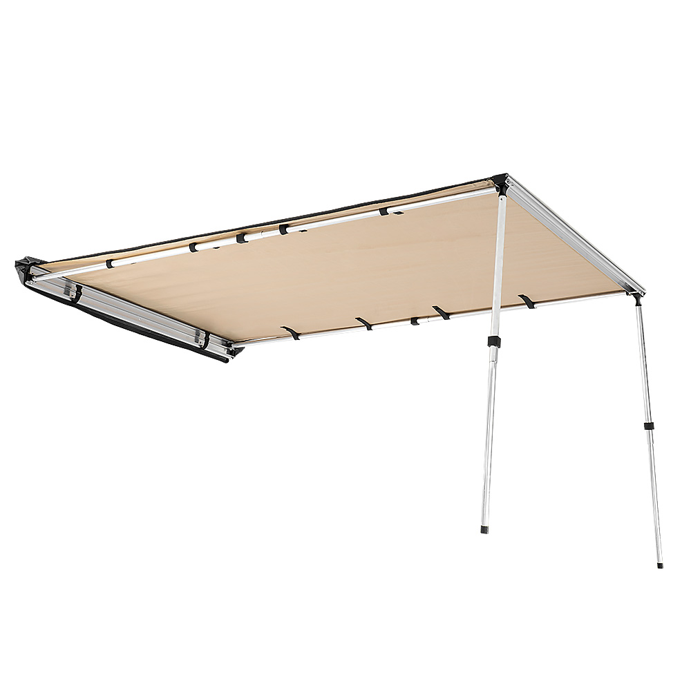 Wallaroo 2m x 1.4m Car Side Awning Roof Top Tent - Sand