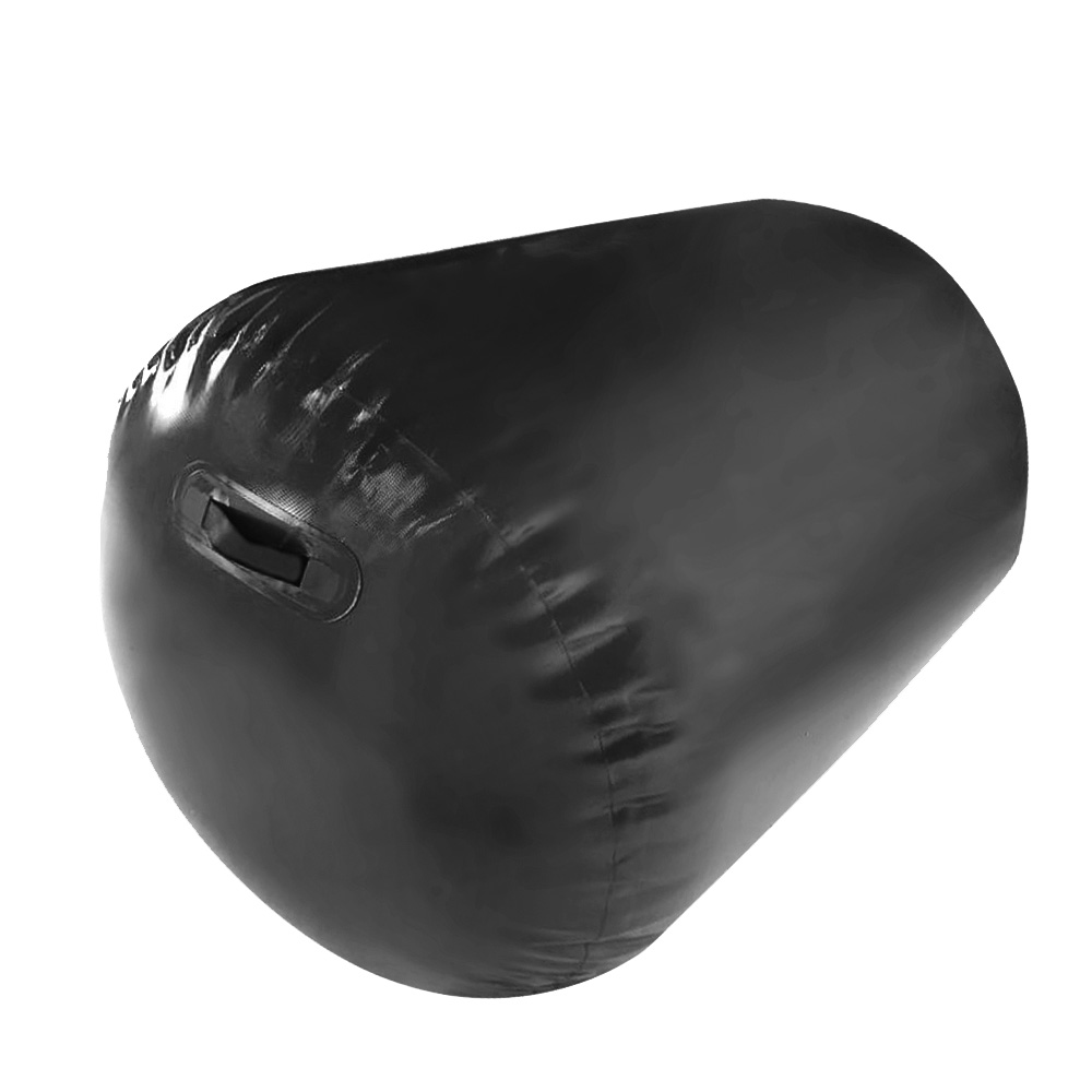 Inflatable Air Exercise Roller Gymnastics Gym Barrel 100 x 80cm Black