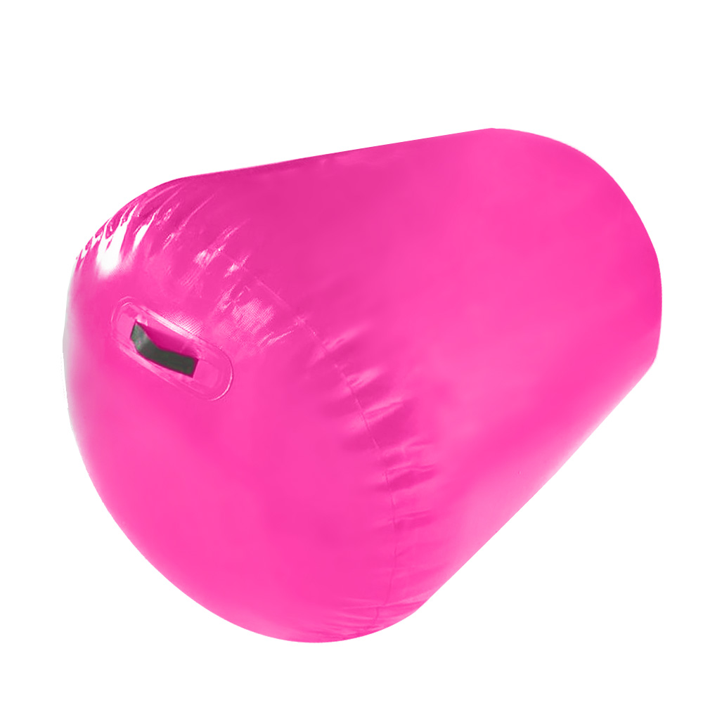 Inflatable Air Exercise Roller Gymnastics Gym Barrel 100 x 80cm - Pink