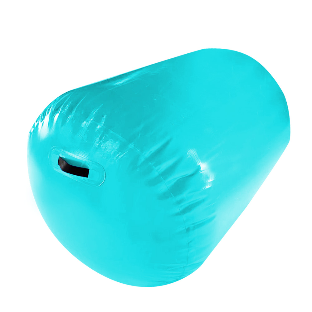 Inflatable Air Exercise Roller Gymnastics Gym Barrel 100 x 80cm Green