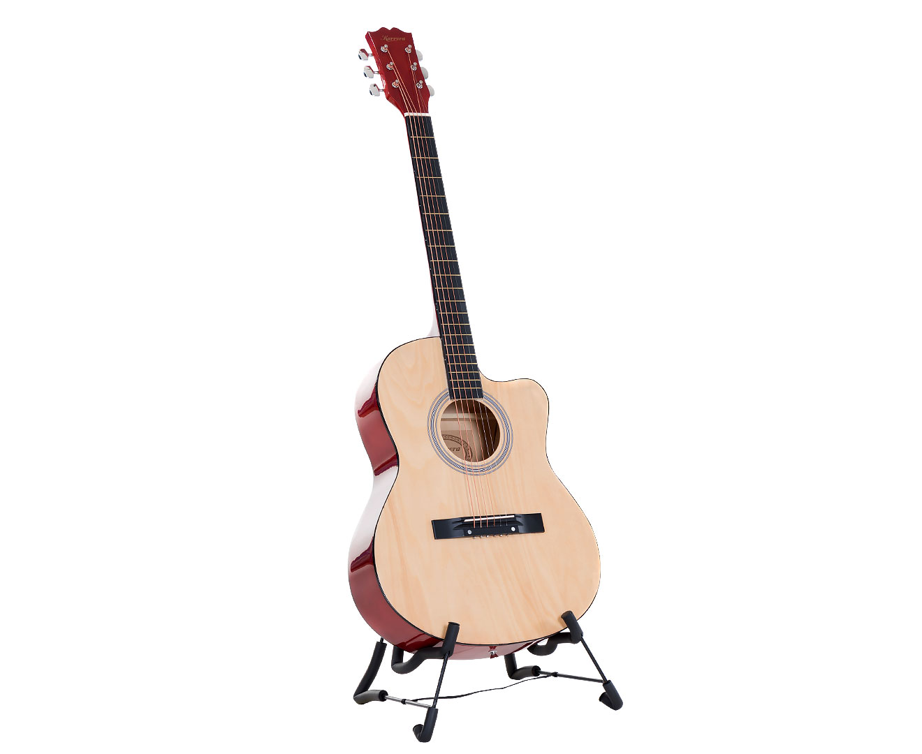 Karrera Acoustic Cutaway 40in Guitar - Natural