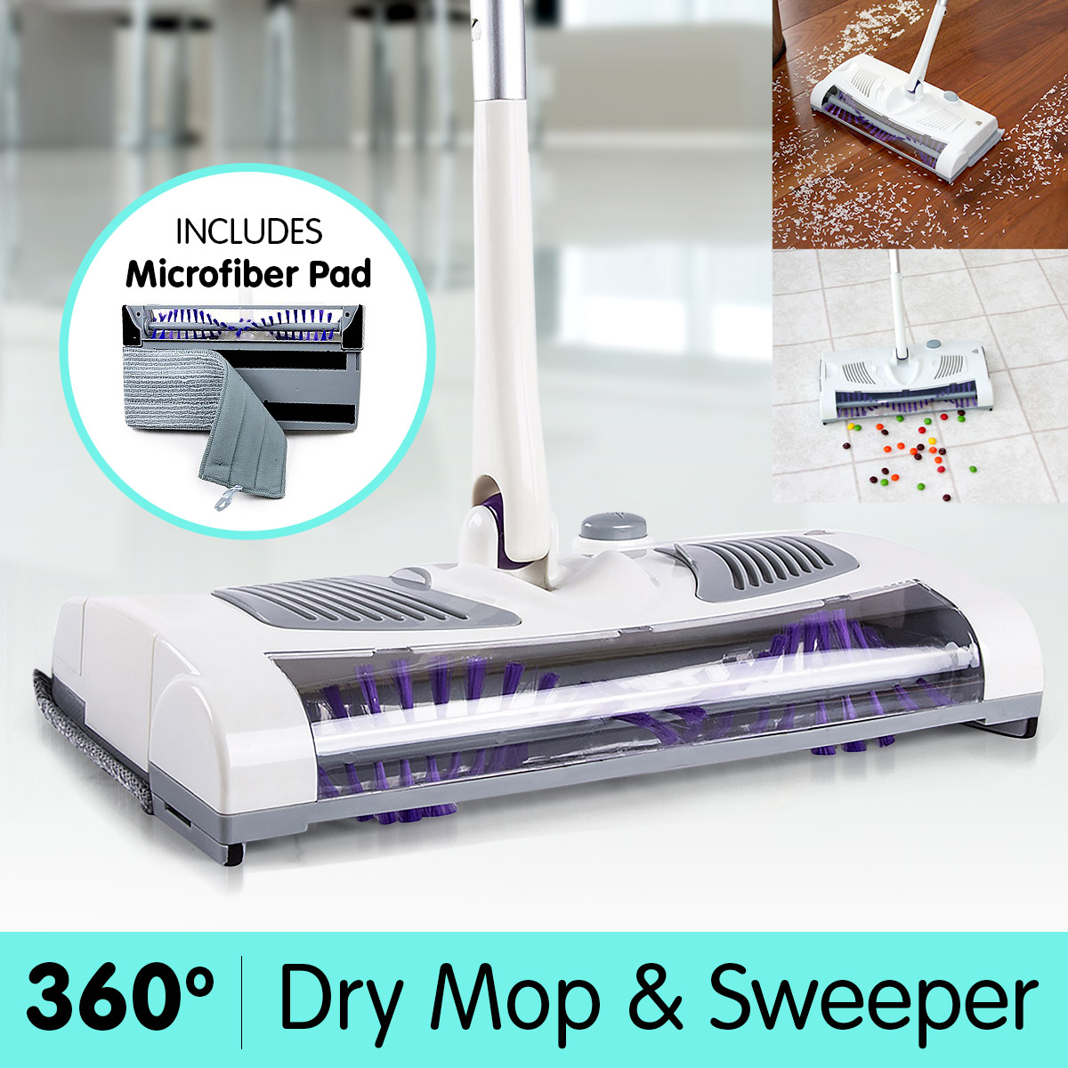 Clean Sweep (2 in 1 Dry Mop & Sweeper)