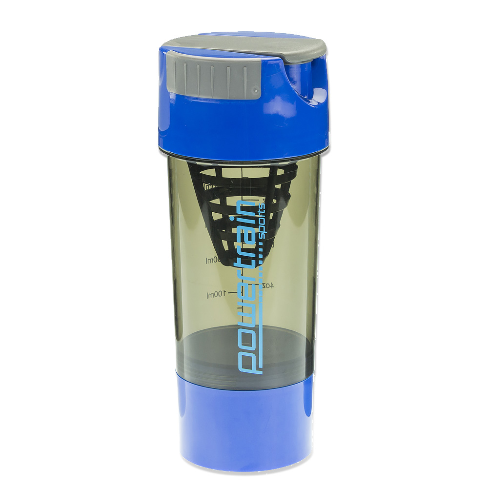 Powertrain Cyclone Protein Shaker Water Bottle - Blue