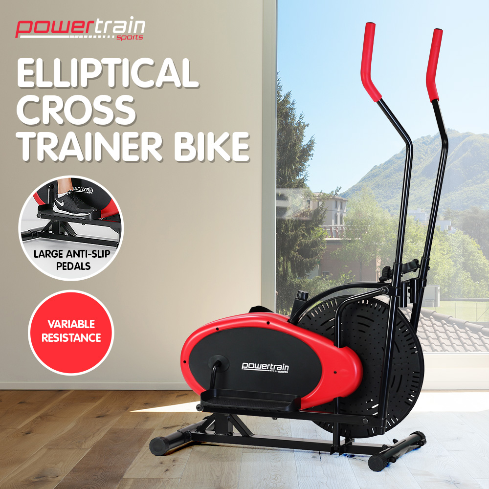 PowerTrain Elliptical Cross Trainer Exercise Bike Workout Equipment