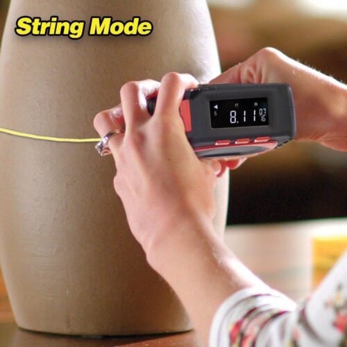 Drillpro 3 In 1 Digital LED Measuring Tape String Sonic Roller Mode Laser Measure Tool Woodworking