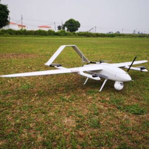 Electric Powered 2 Hours Endurance VTOL Fixed Wing UAV Aerial Video Surveillance 3D Survey Mapping Drone