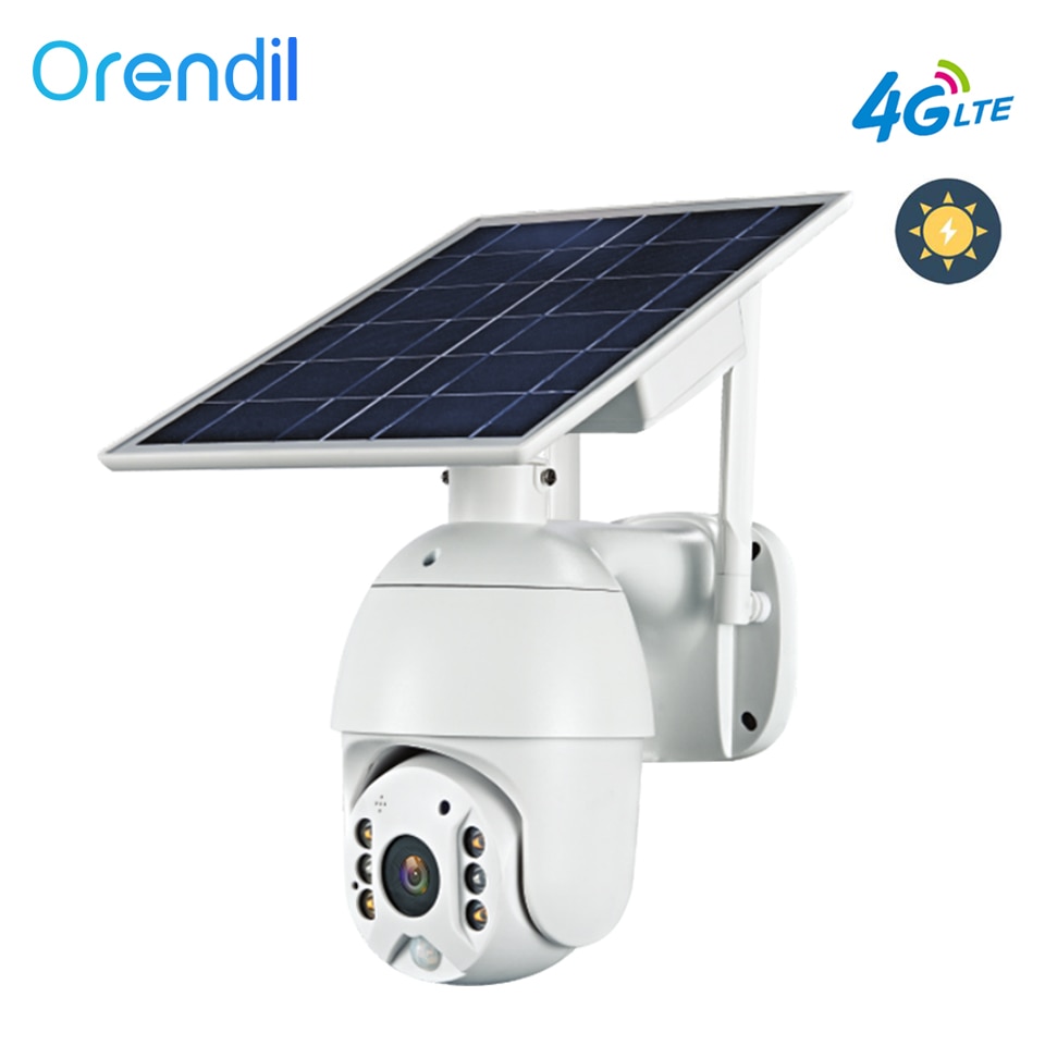 Orendil OSE-03 4G LTE 1080P Dome Camera 5W Solar Panel Battery Security Camera