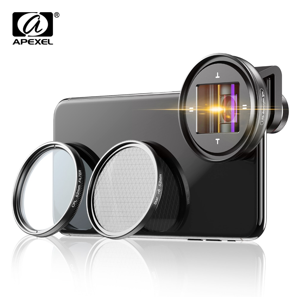 APEXEL professional 1.33x anamorphic lens HD WideScreen moive Lens