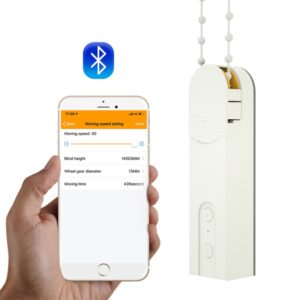 DIY Smart Motorised Chain Roller Blinds Shade Shutter Drive Motor Powered By Solar Panel And Charger Bluetooth APP Control