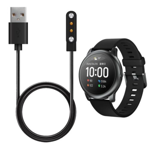 Smart Watch USB Charging Cable Dock Charger Adapter Magnetic Base Cord Wire Fast Charging for Haylou Solar LS05 LS02 Sport Watch