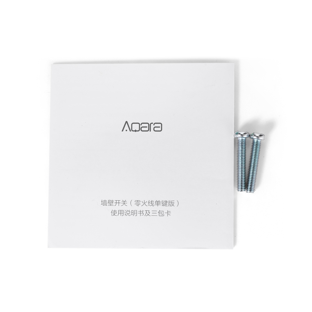 Aqara Smart Light Control Fire Wire and Zero Line Single Key Version (MILK WHITE) 5 Aqara Smart Light Control Fire Wire and Zero Line Single Key Version