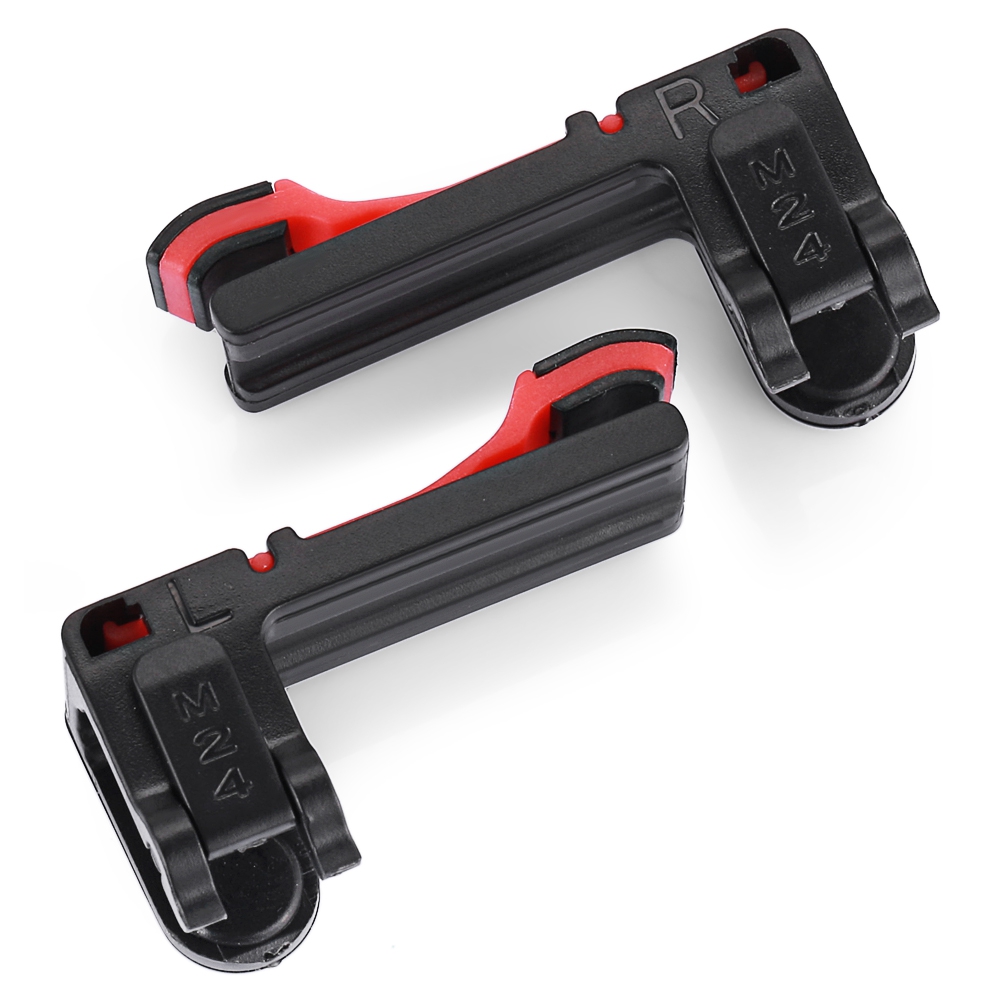 M24 Phone Gamepad Trigger Fire Button Aim Key Joystick Smartphone Tablet Gaming L1R1 Shooter Controller (BLACK) 2 M24 Phone Gamepad Trigger Fire Button Aim Key Joystick Smartphone Tablet Gaming L1R1 Shooter Controller