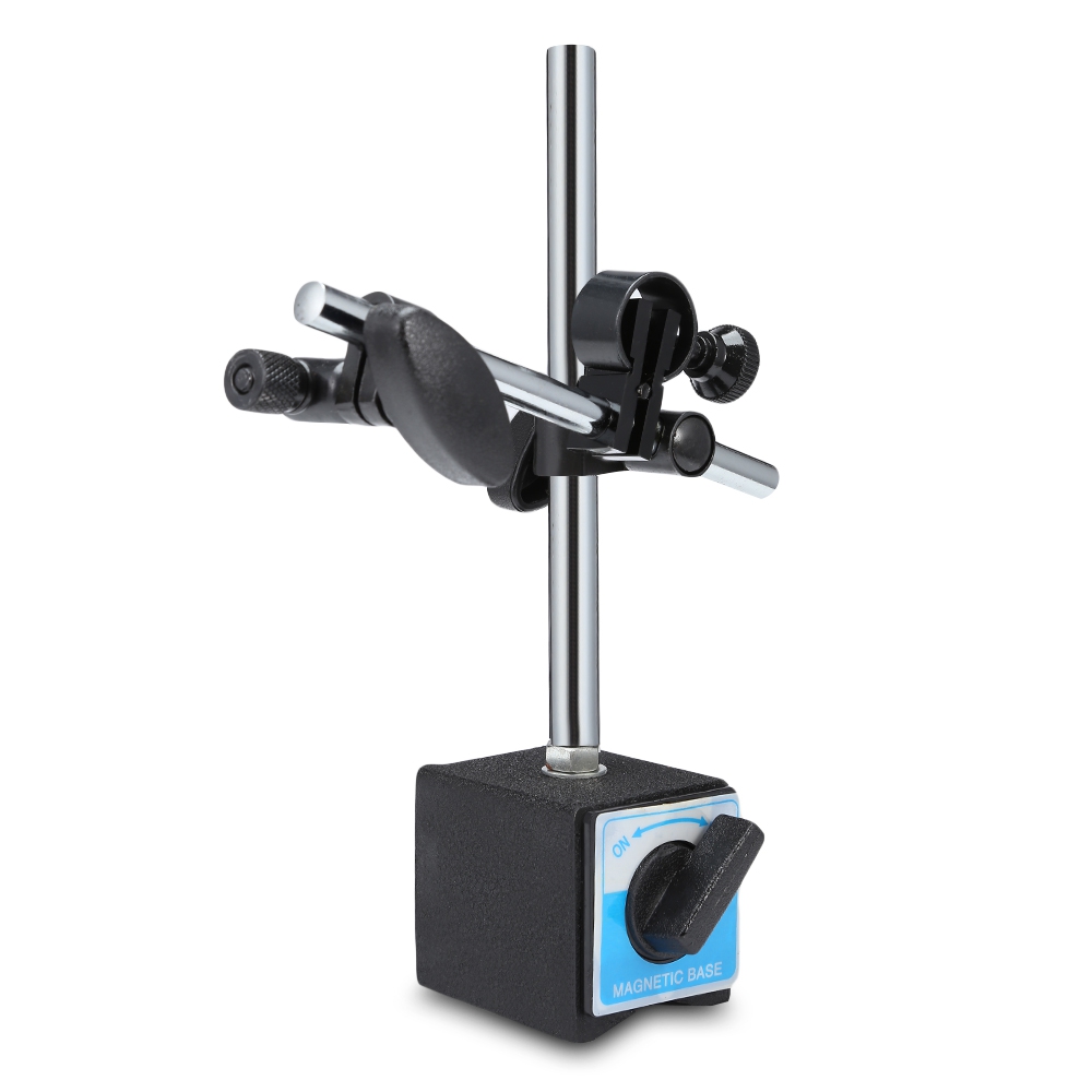 Magnetic Base Stand 30kg Maximum Pull Double Adjustable Poles for Dial Indicator Test Gauge (SILVER) 4 Magnetic Base Stand 30kg Maximum Pull Double Adjustable Poles for Dial Indicator Test Gauge