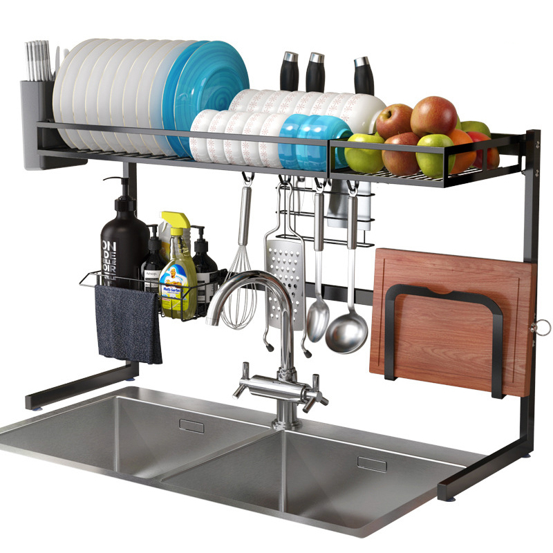 Kitchen Stainless Steel Sink Rack Dish Drainer Plate Bowl Holder Storage 1 Kitchen Stainless Steel Sink Rack Dish Drainer Plate Bowl Holder Storage