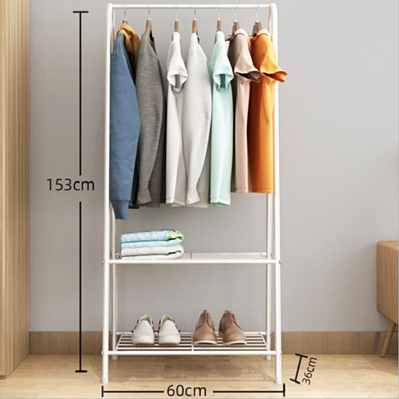 153x60x36cm Clothes Hanger Shoe Organizer Portable Floor Display Racks Garment Stand 4 153x60x36cm Clothes Hanger Shoe Organizer Portable Floor Display Racks Garment Stand