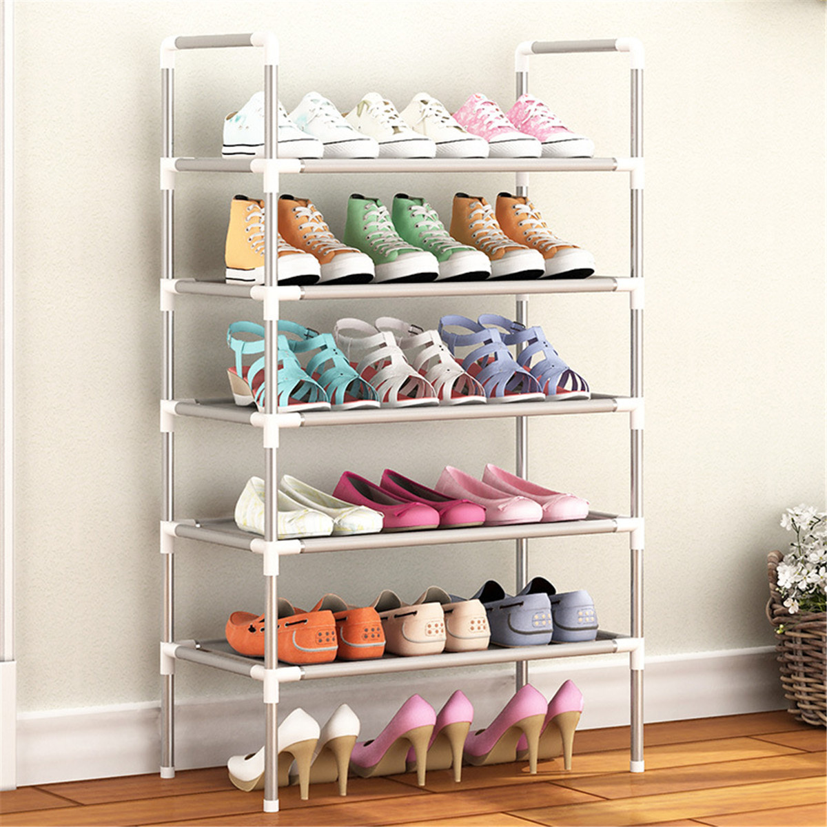 3/4/5/6 Tier Shoe Rack Storage Organiser Stand Shelf Portable Cabinet Holder 3 3/4/5/6 Tier Shoe Rack Storage Organiser Stand Shelf Portable Cabinet Holder