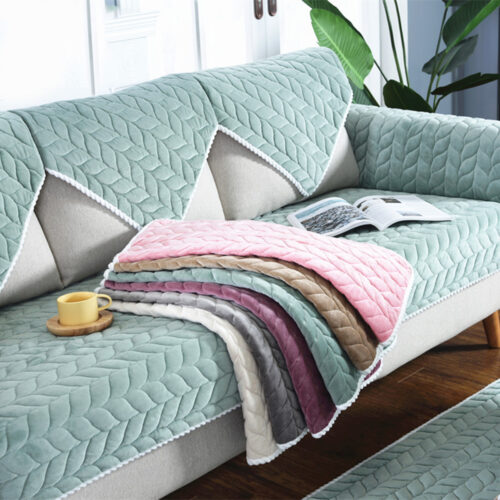Fabric Soft Sofa Couch Cover Non-slip Slipcover Sofa Towel Protective Mat Living Room