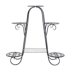 6-layer Flower Stand Wrought Iron Plant Shelf Indoor Creative Art Rack