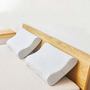 XIAOMI MIJIA Natural Latex Neck Pillow Three Curve Neck Guard Partitioned Particle Bulge Swedish Polygiene Antibacterial for Bedroom